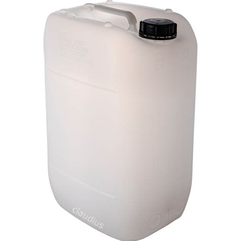 Jerrycan 25 Liter Met Dop Transparant Claudius Cosmetics