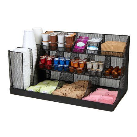 Mind Reader 14 Compartment 3 Tier Large Breakroom Condiment Organizer