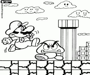 Darmowe Kolorowanki Do Drukowania Mario Bros Ausmalbilder