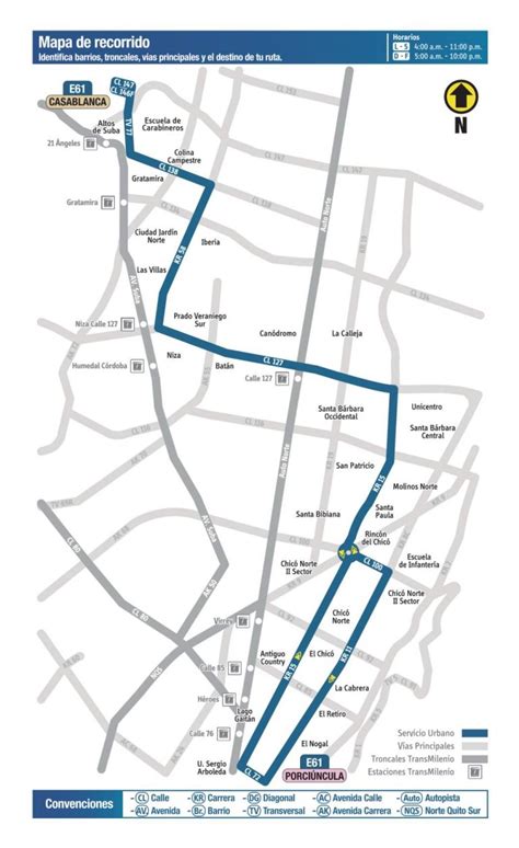 Ruta Sitp E Casablanca Porci Ncula Urbana Mirutafacil