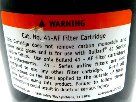 NEW BULLARD 41-AF AIRLINE FILTER 41AF - SB Industrial Supply, Inc.