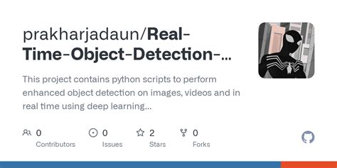 GitHub Prakharjadaun Real Time Object Detection System Using Deep