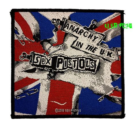 Sex Pistols Anarchy In The Uk Patch Woven Punk Rock Patches Officially Licensed Etsy