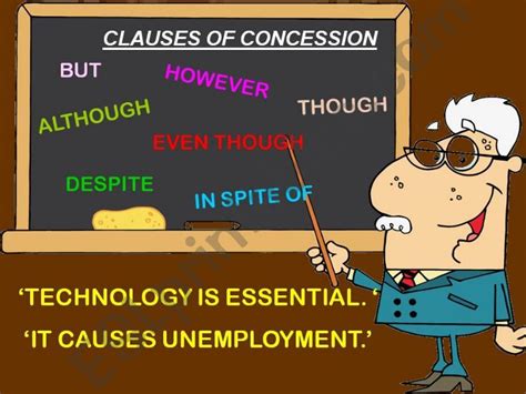 ESL English PowerPoints Clauses Of Concession However Despite In