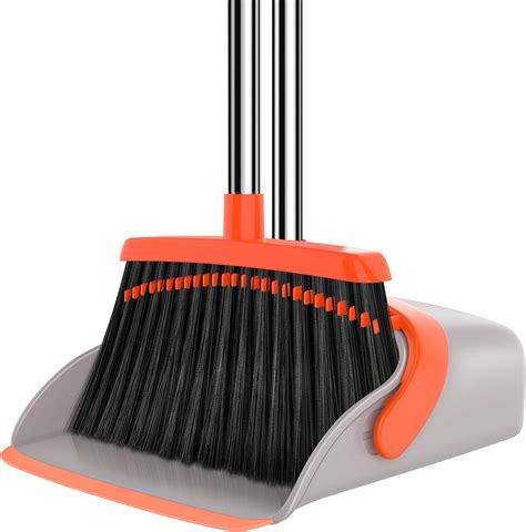 Amazon Aifacay Broom With Dustpan Combo Set Broom And Dustpan Set