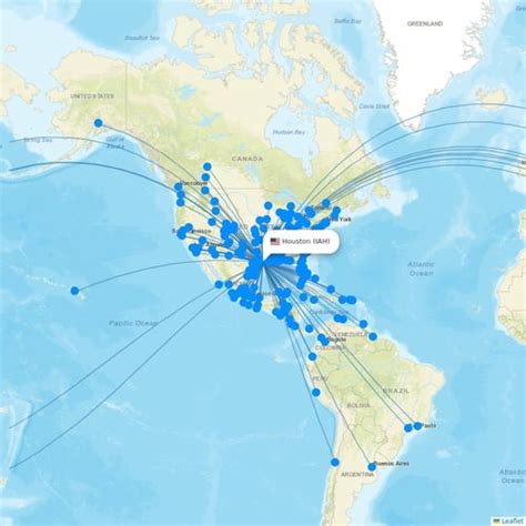 Houston (IAH) flight routes & destinations - Flight Routes