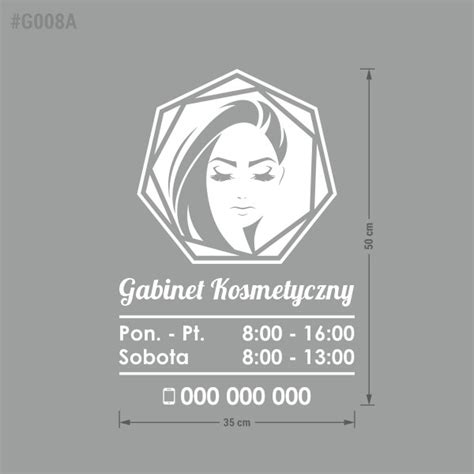 Godziny Otwarcia Gabinet Kosmetyczny 3550 Oznakowanie PRO