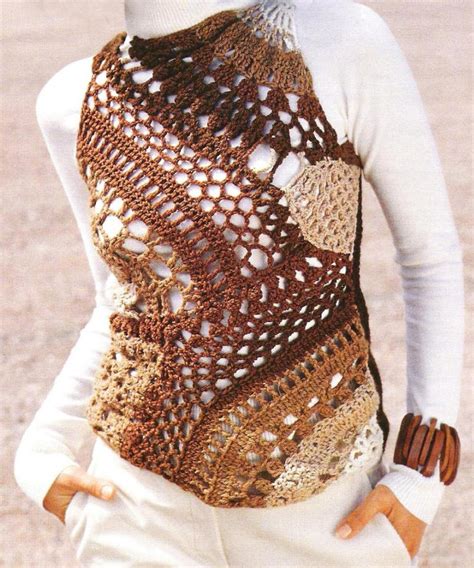 Crochet top PATTERN, boho crochet tunic pattern, patchwork crochet top ...