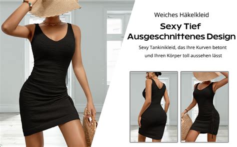 Bsubseach Badeanzug Coverup F R Frauen H Keln Kleid R Ckenfrei Strand Tank Tops Stricken Bikini