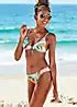 Abstract Leaf Print Triangle Bikini Set By Sunseeker Look Again