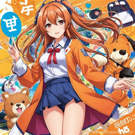 Japanese V Tuber Illustration Whole Body Nijisanji Prompts Stable