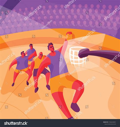 Basketball Slam Dunk Vector Illustration Stock Vector (Royalty Free ...