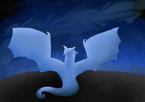 Silver Dragons Night Sky By Shadowthedragonoid On Deviantart
