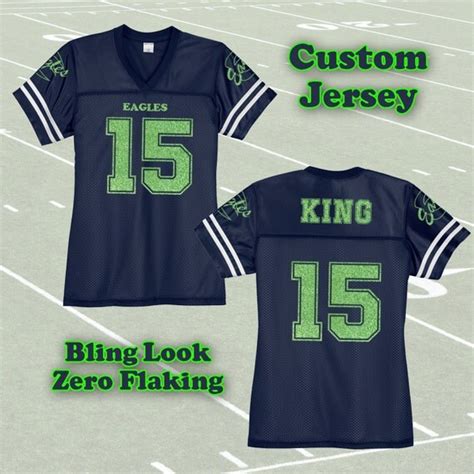 Bling Ladies Cut Custom Football Jersey By Threekingsdesigns