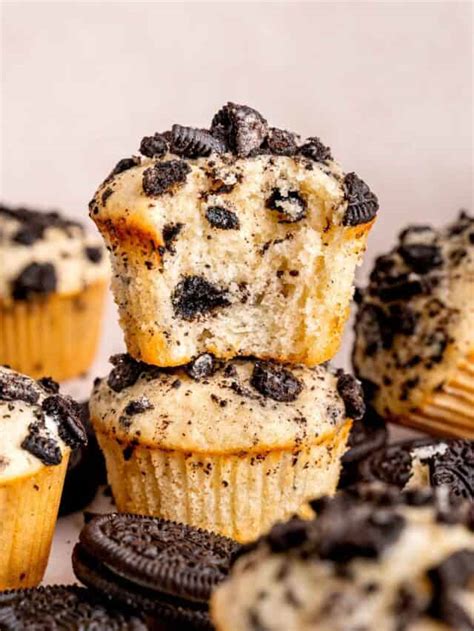 Quick Easy Oreo Muffins Broken Oven Baking