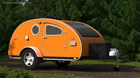 Teardrop Camping Trailer Simple Interior 3d Model 49 3ds Blend