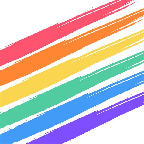 Rainbow Pride Lgbt Flag Paint Style Lesbian Gay Bisexual And Transgender Rights