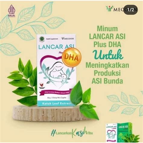 Jual Lancar Asi Plus Dha Kapsul Pelancar Asi Herbal Shopee Indonesia