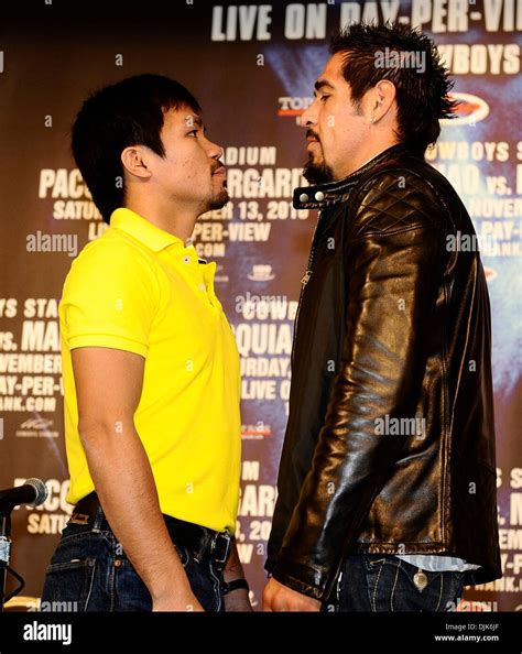 Aug 31 2010 Beverly Hills California USA Manny Pacquiao Talks