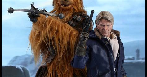 Toyhaven Hot Toys Star Wars The Force Awakens Th Scale Han Solo Chewbacca Collectible Set