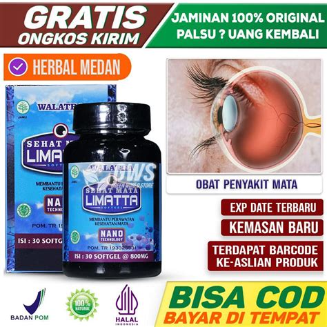 Jual Limatta Softgel Obat Vitamin Terapi Tetes Mata Minus Plus Silinder