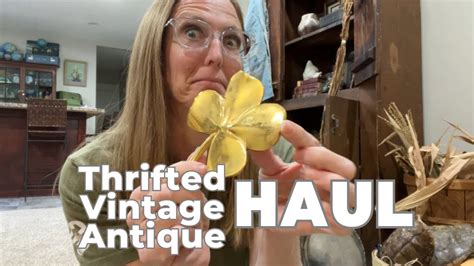 April Thrift Haul Vintage Antiques Youtube