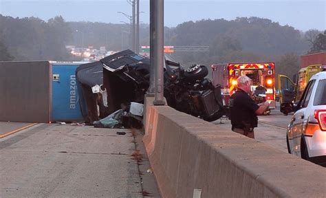 Video Captures Fiery Fatal Crash Where Semi Truck Crashed Into Median