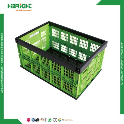 Stackable Foldable Plastic Crate For Fruit And Vegetable China