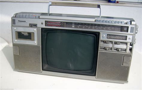 Vintage Boom Box Panasonic Tr S Radio Cassette Tv Great