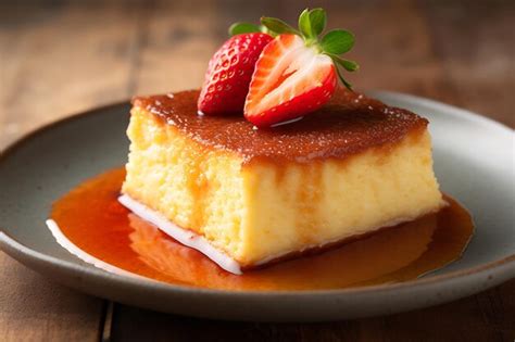 Premium Photo A Piece Of Basque Burnt Cheesecake Or San Sebastian