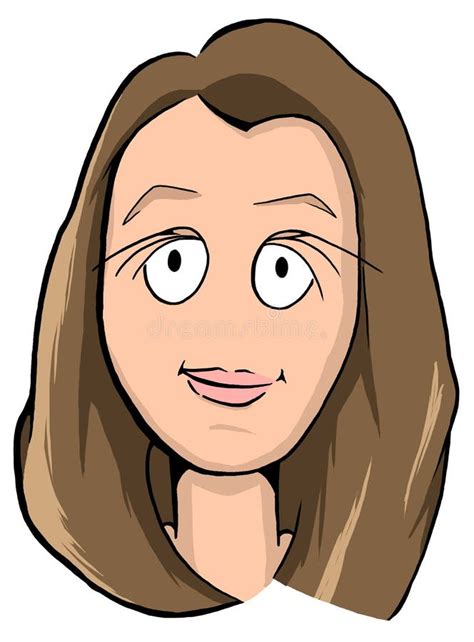 Caricature De Fille Blonde Rougissant Illustration Stock Illustration Du Joues Sourire