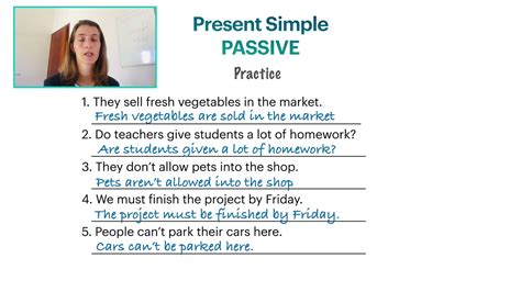 PASSIVE VOICE Simple Present Modals explicación en español YouTube