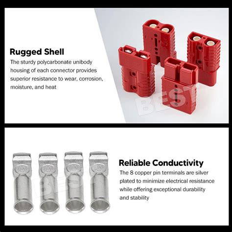 X Anderson Style Plug Dc V V Awg Red Connectors Caravan