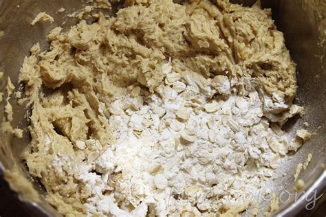 Рассыпчатое овсяное печенье с орехами