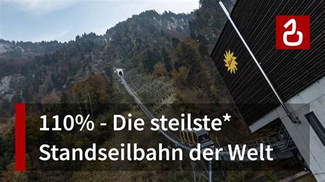 Mit Der Steilsten Standseilbahn Der Welt Auf Den Stoos Seilbahnen