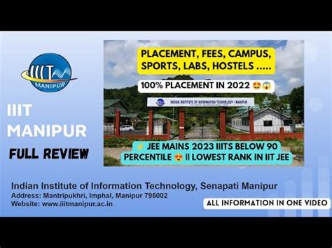 IIIT MANIPUR Full Review 2023 All Information In One Video