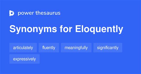 Eloquently Synonyms 330 Words And Phrases For Eloquently