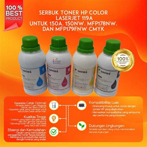 Jual Serbuk Toner Hp Color Laserjet 119a 150a 150nw Mfp178nw Mfp179fnw