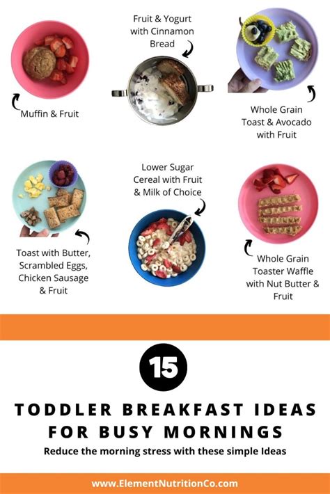 Toddler Breakfast Ideas For Busy Mornings | Element Nutrition Co.