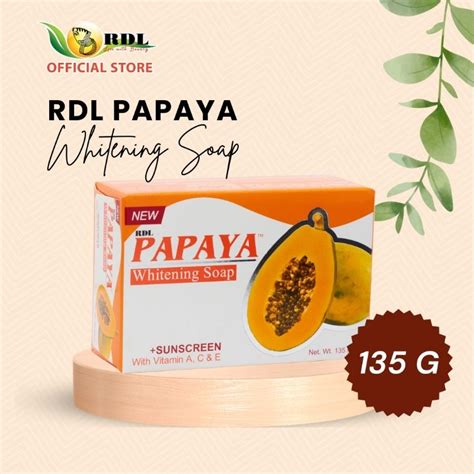 Rdl Papaya Soap 135g Shopee Philippines