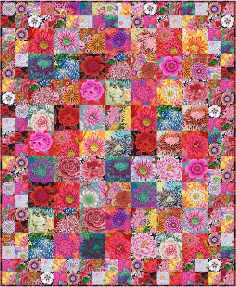 Kaffe Fassett Seed Packets Red Quilt Kit New By Kaffe Fassett