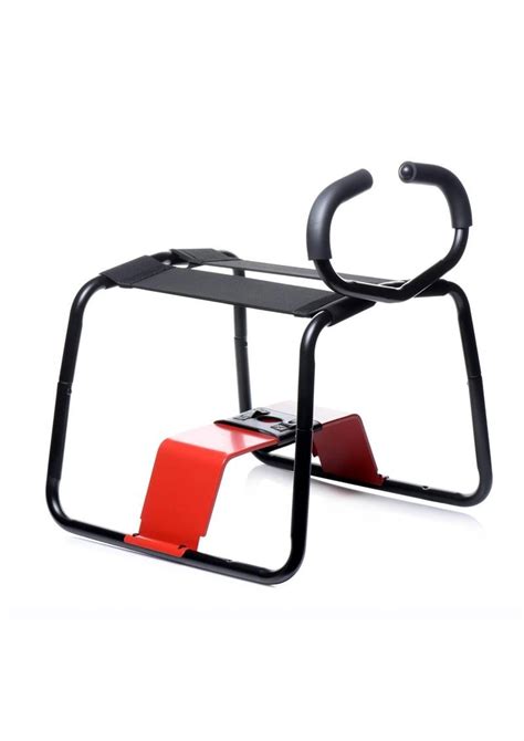 Lovebotz Bangin Bench Ez Ride Sex Stool With Handles Black Red