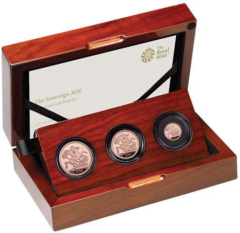 The Sovereign Three Coin Gold Proof Set Coin Set From United