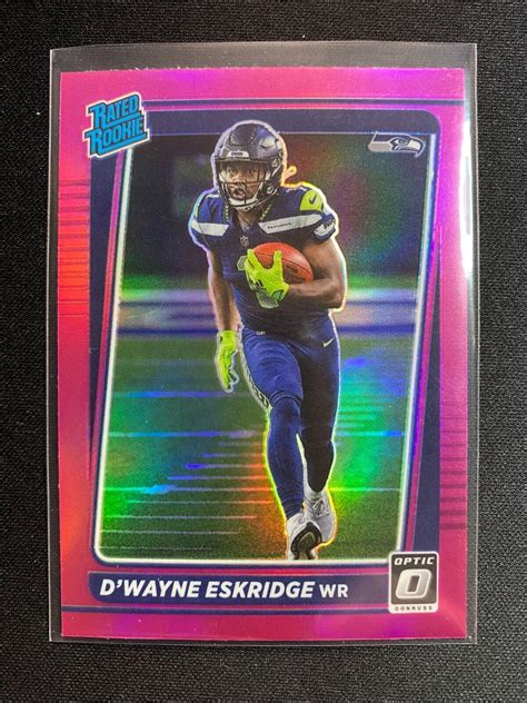 Panini Donruss Optic D Wayne Eskridge Pink Prizm Rc Rookie