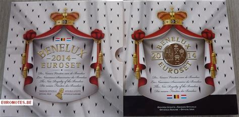 Benelux Euro Set Bu Fdc From Cent To Euro Euronotes Be