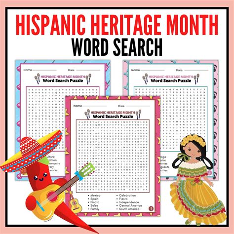 Hispanic Heritage Month Activities BUNDLE Hispanic Heritage Game BUNDLE ...