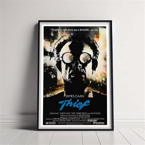 Thief Movie Poster, Canvas Poster Printing, Classic Movie Wall Art for ...