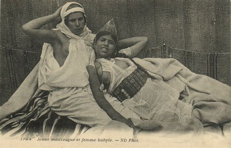 PC CPA Ethnic Nude Female Jeune Mauresque ET Kabyle Vintage Postcard B25658 Europe