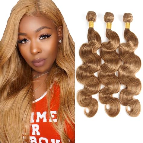 Amazon Body Wave Bundles Human Hair Honey Blonde Bundles