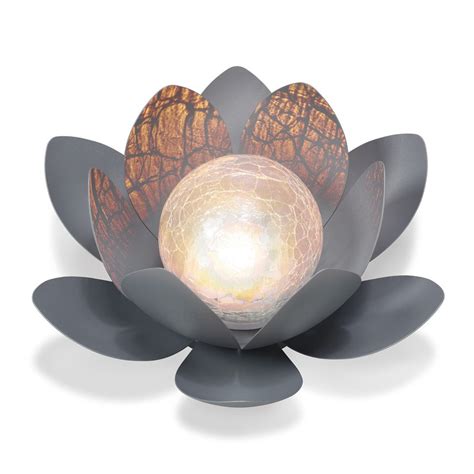 Lampe Solaire D Corative Fleur De Lotus Solairepratique